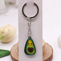 Avocado alloy illustrated bag charm; bag not included