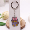 Purple Owl alloy illustrated bag charm; bag not included