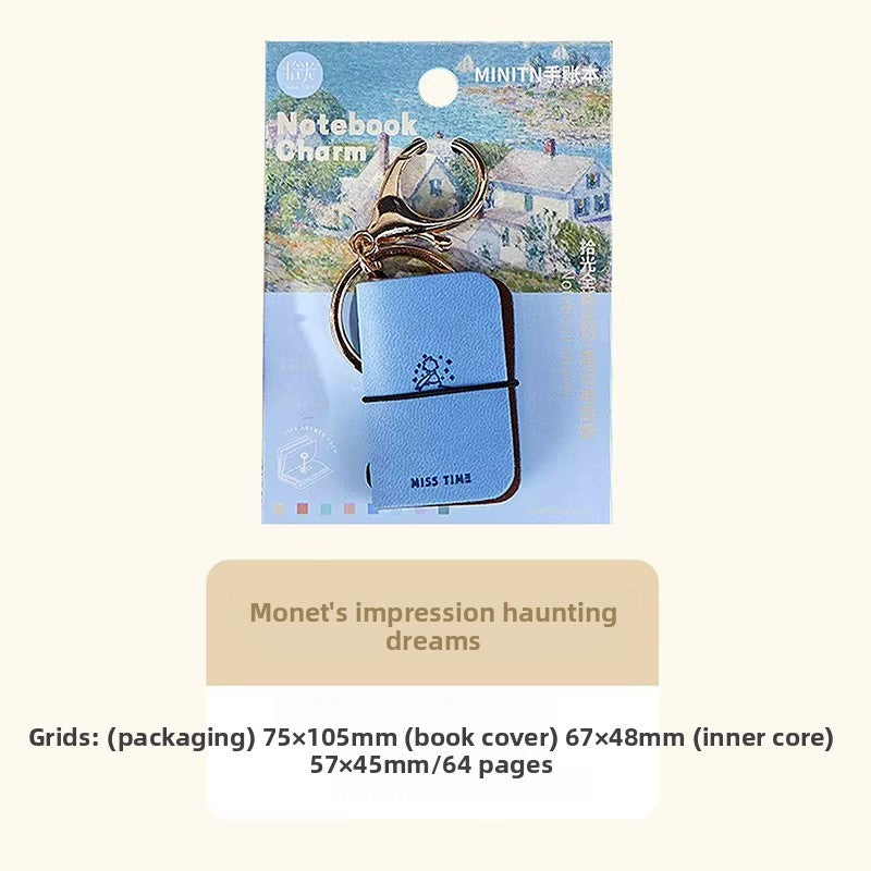 Mini Notebook Bag Charm Printed Color Variants