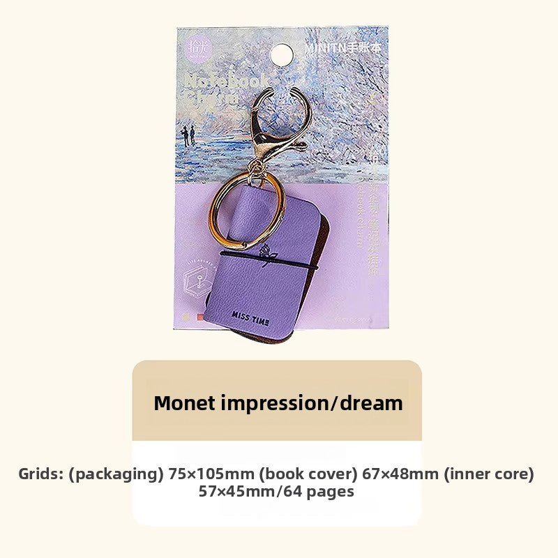 Mini Notebook Bag Charm Printed Color Variants