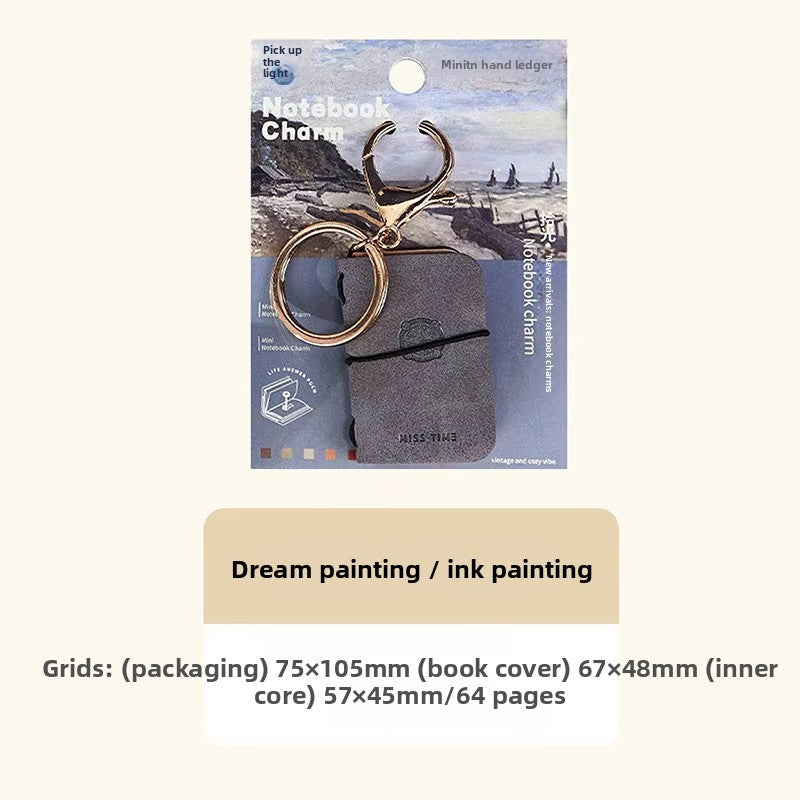 Mini Notebook Bag Charm Printed Color Variants