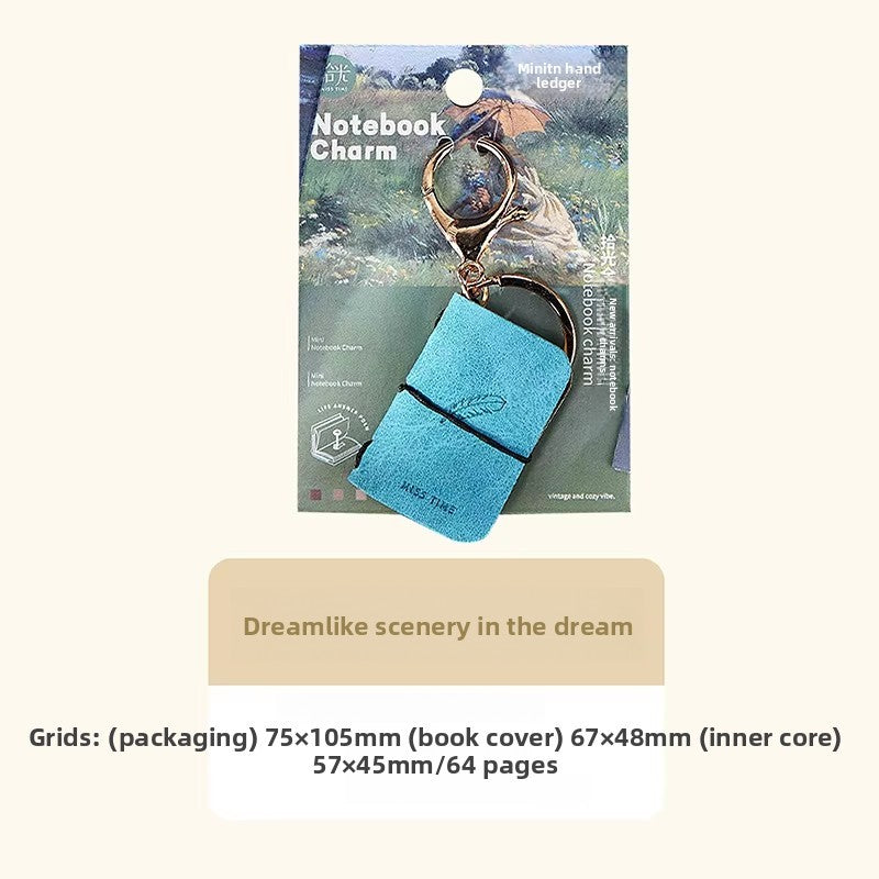 Mini Notebook Bag Charm Printed Color Variants