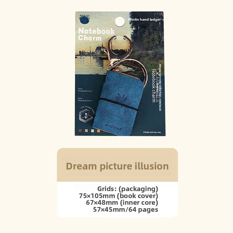 Mini Notebook Bag Charm Printed Color Variants