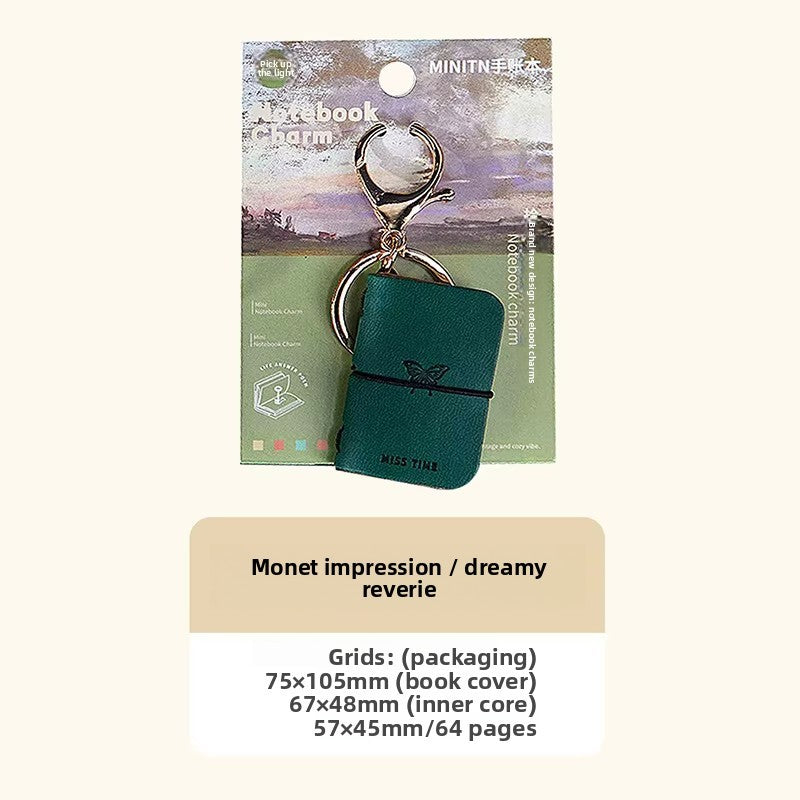 Mini Notebook Bag Charm Printed Color Variants