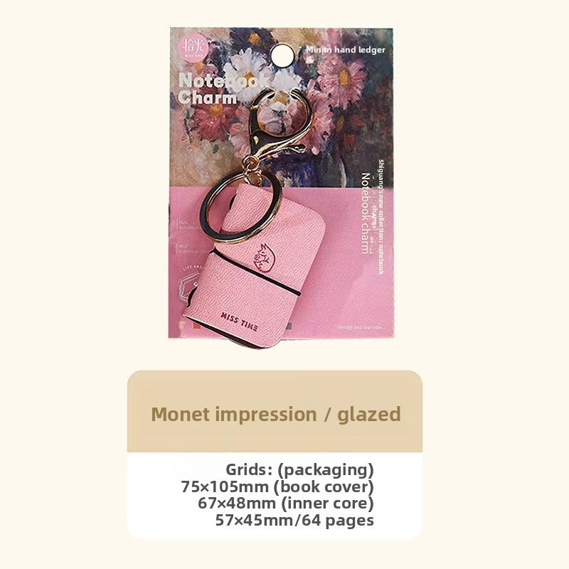Mini Notebook Bag Charm Printed Color Variants