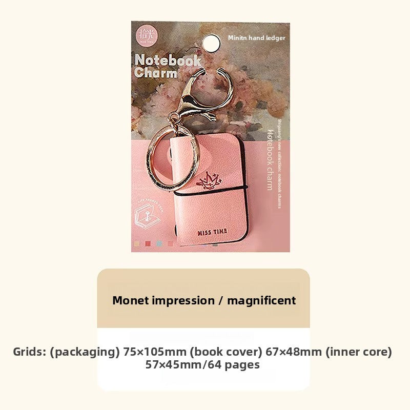 Mini Notebook Bag Charm Printed Color Variants