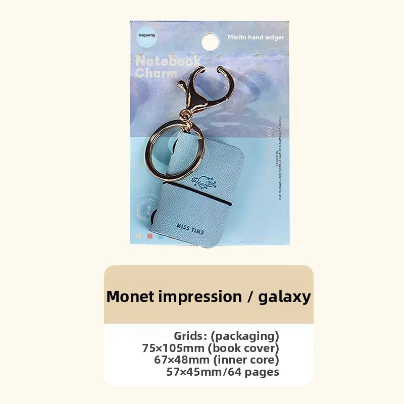 Mini Notebook Bag Charm Printed Color Variants