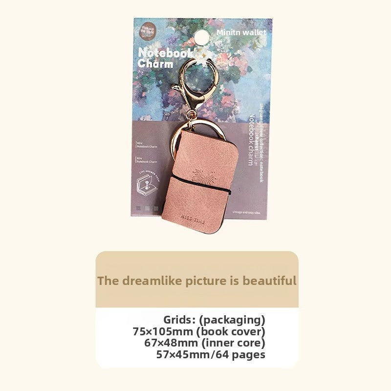 Mini Notebook Bag Charm Printed Color Variants