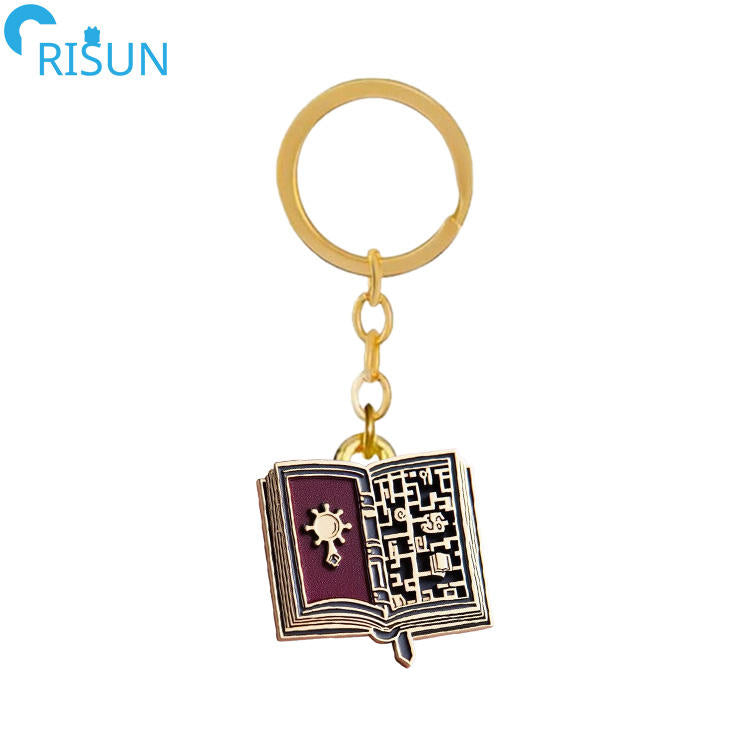 Reading Book Enamel Charm