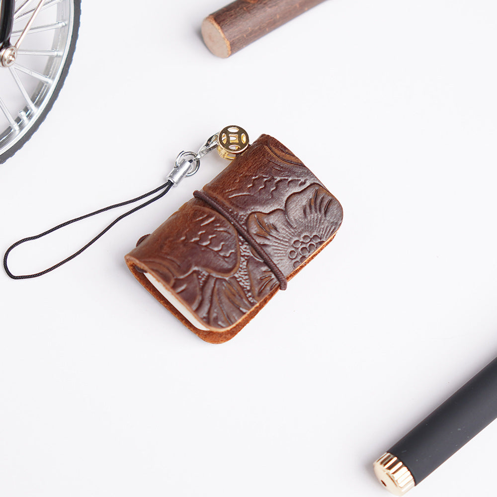 Leather Journal Bag Charm