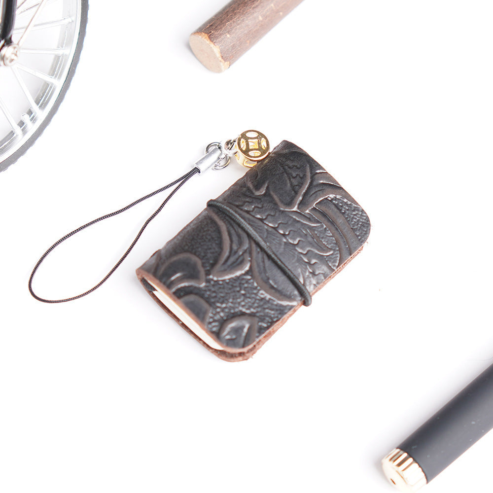 Leather Journal Bag Charm