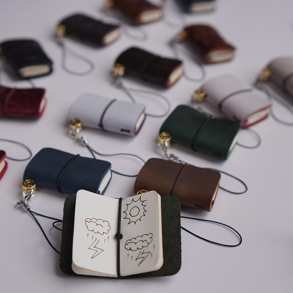 Leather Journal Bag Charm