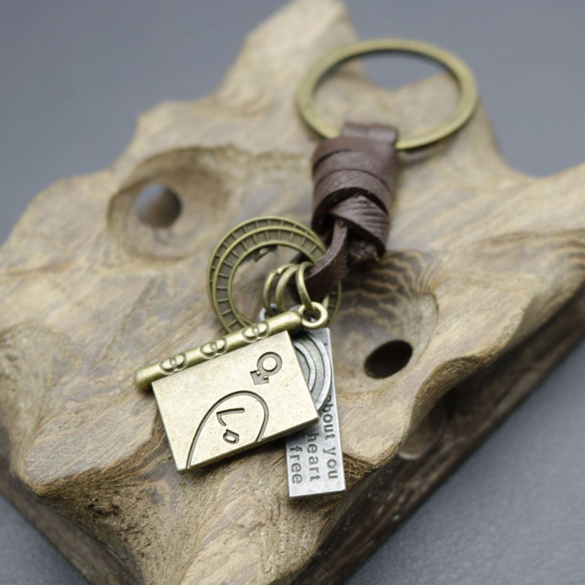 Antique Scroll Book Charm