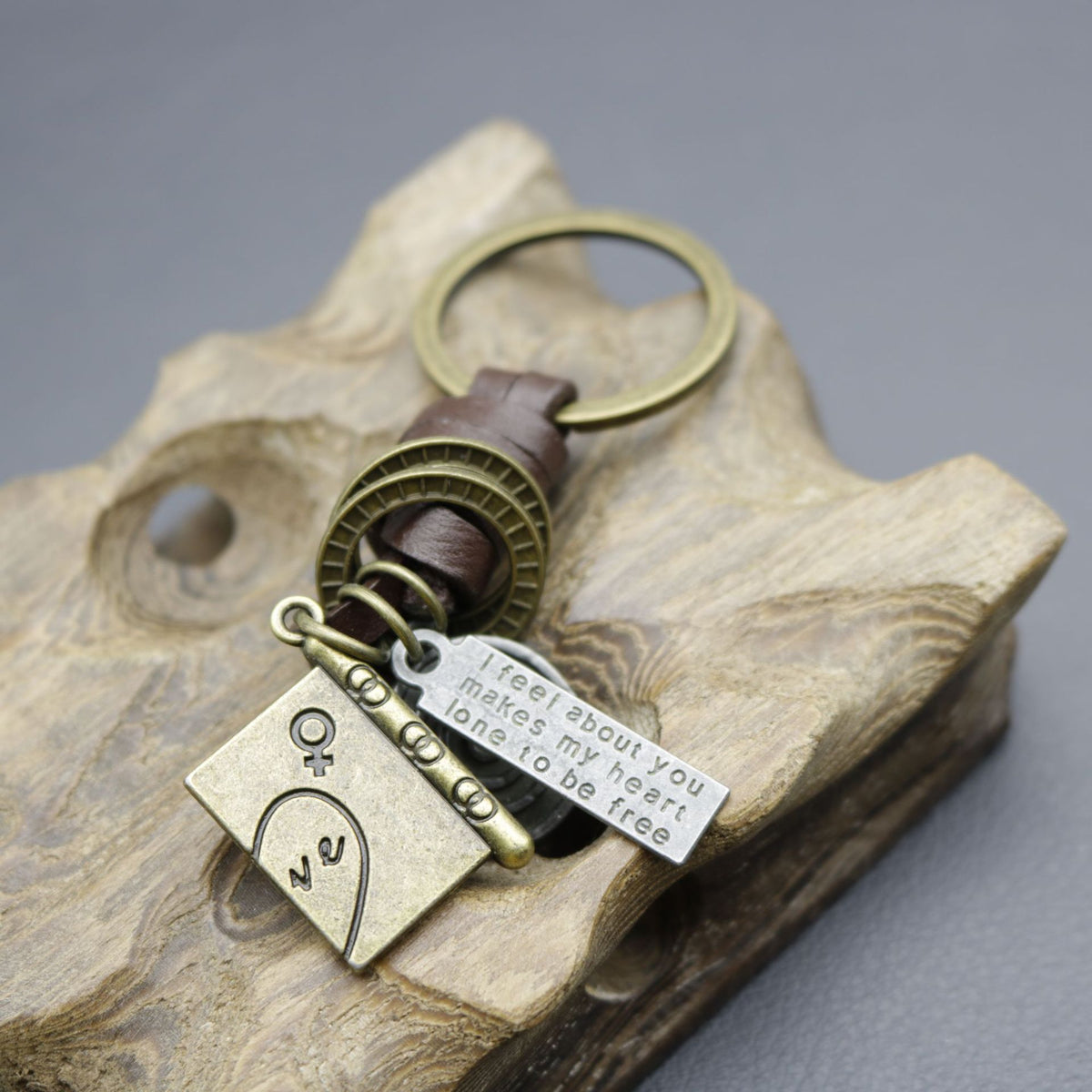 Antique Scroll Book Charm