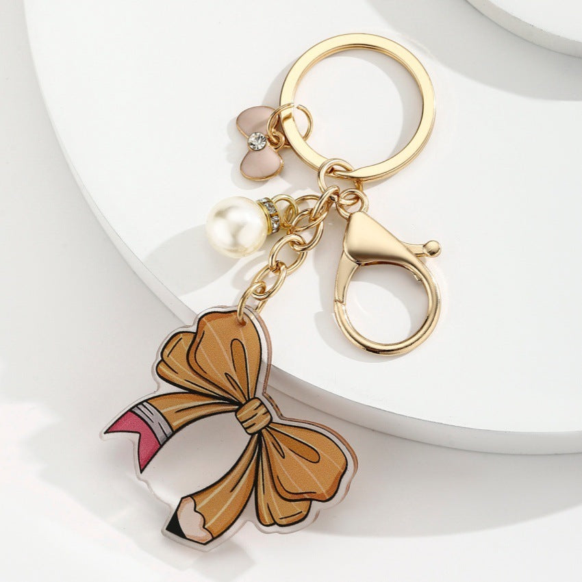 Pencil Bow Charm