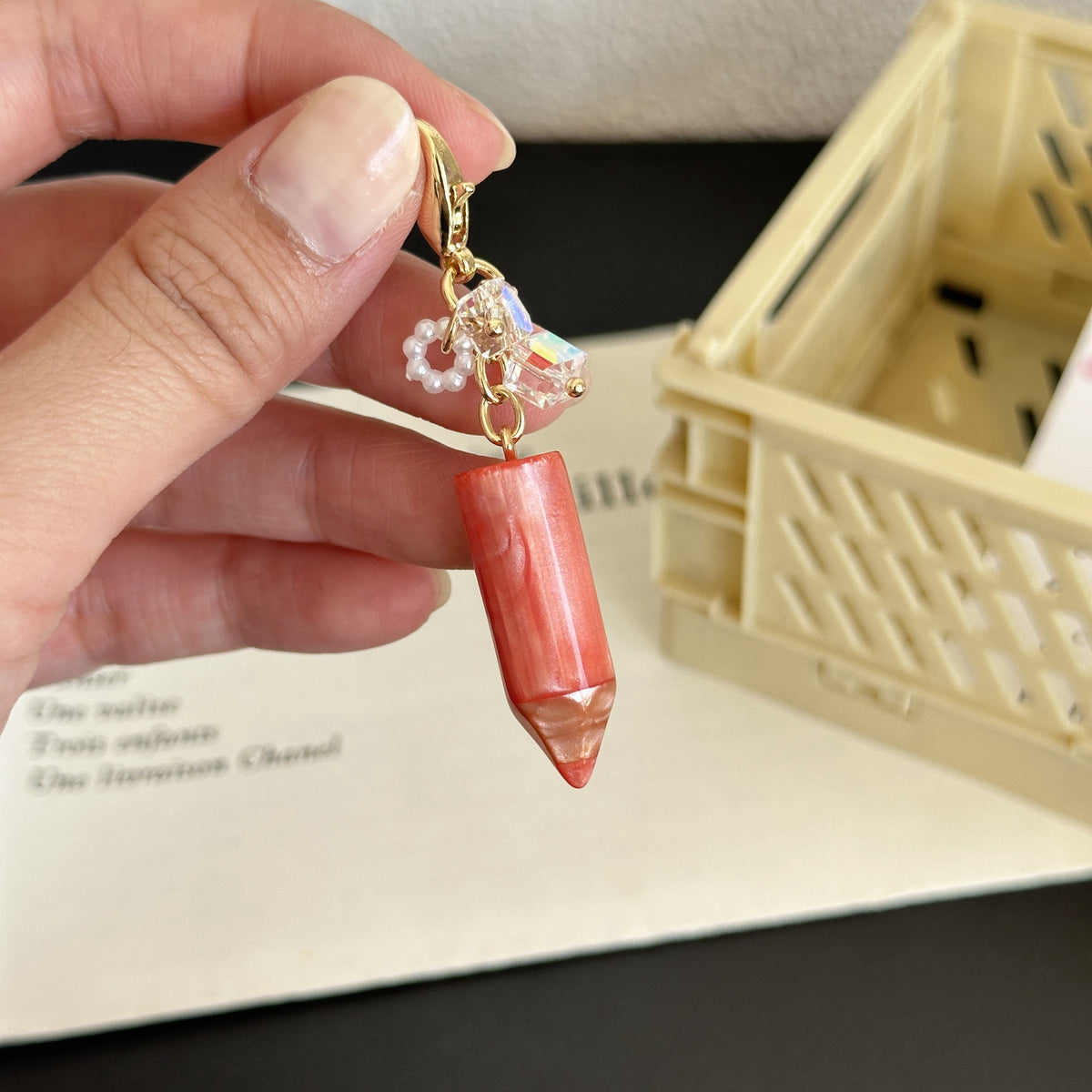 Quicksand Pencil Charm