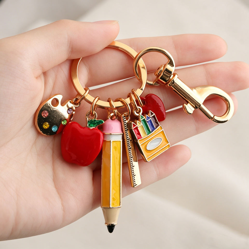School Enamel Charm