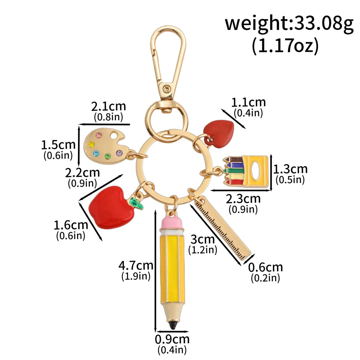 School Enamel Charm