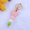 Beaded Apple Pencil Book Charm