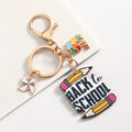 Back-to-School Bag Charm — Pencil Lettering