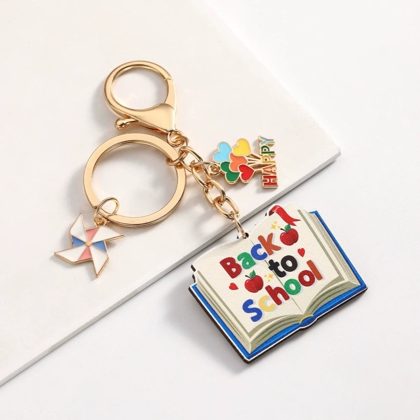 Back-to-School Bag Charm — Open Book