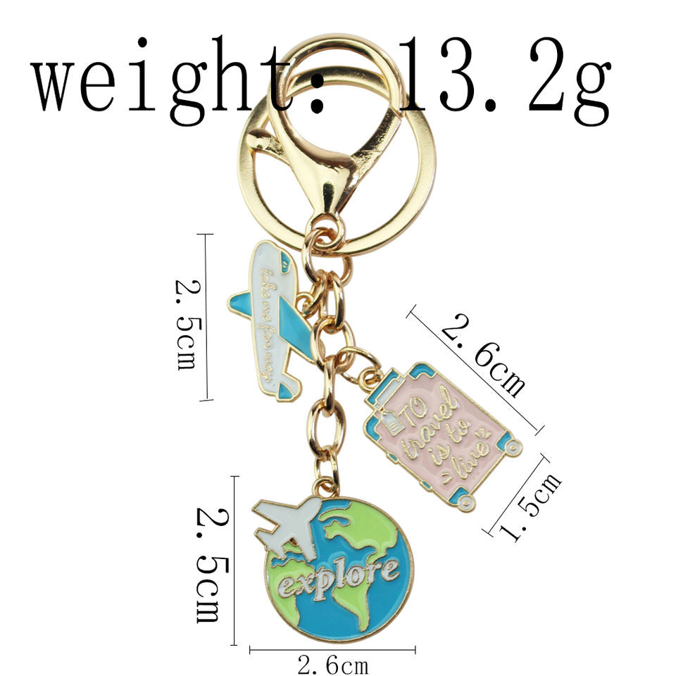 World Map Travel Charm