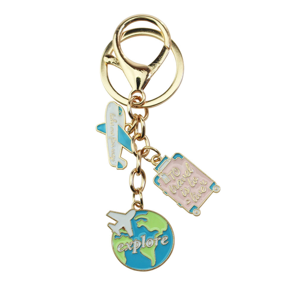 World Map Travel Charm