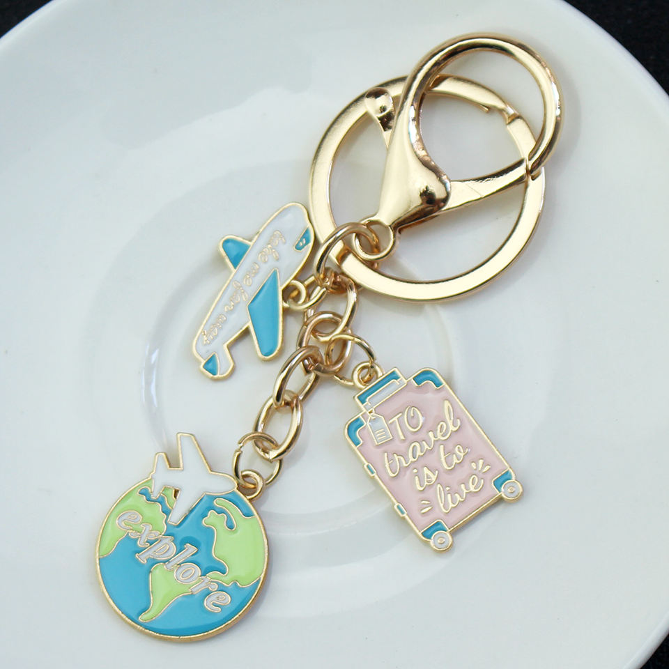 World Map Travel Charm