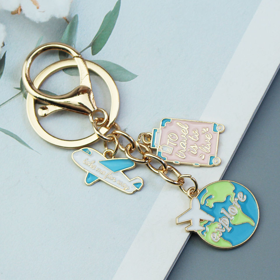 World Map Travel Charm