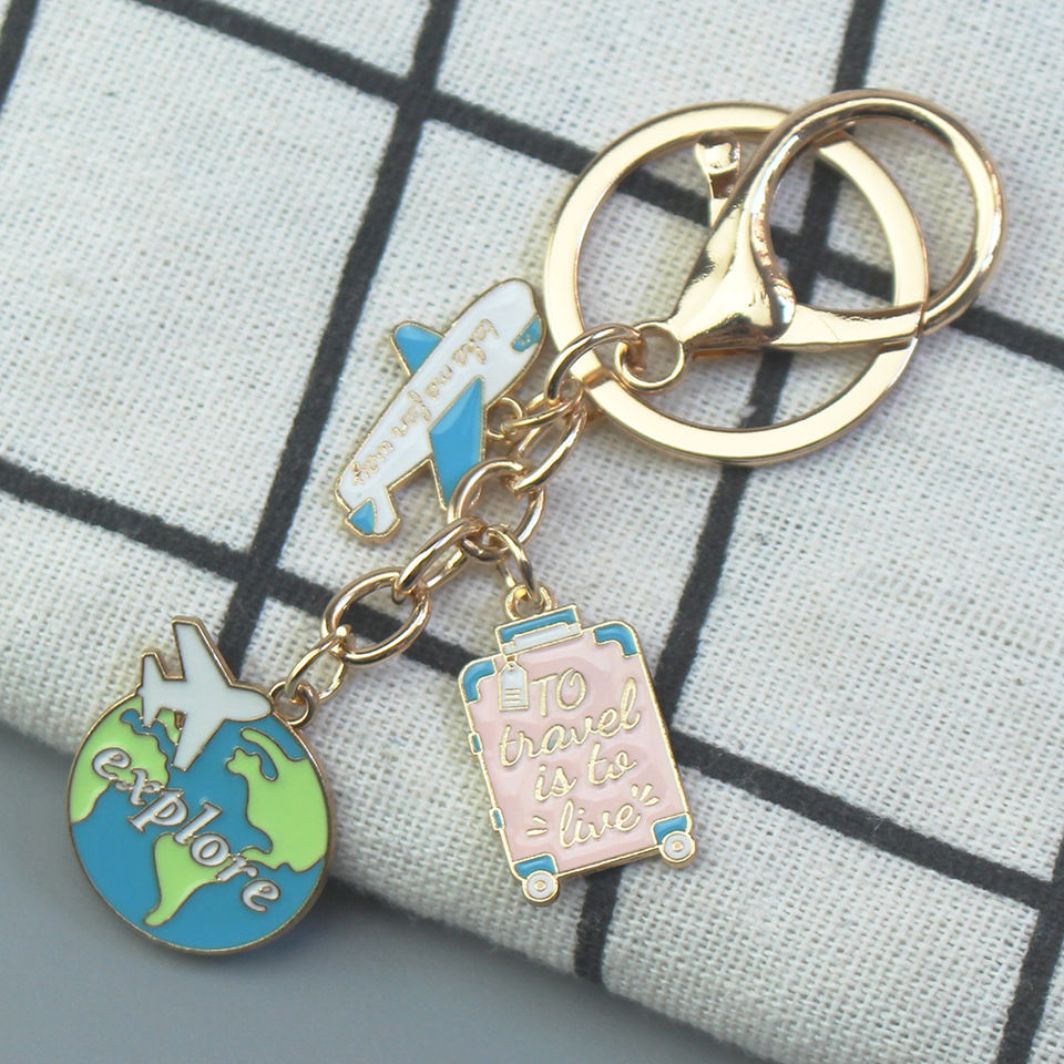 World Map Travel Charm