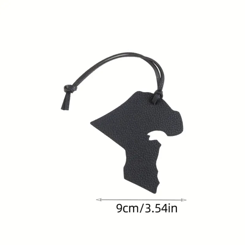 Kuwait Map Leather Charm