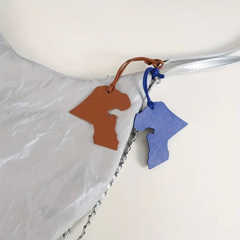 Kuwait Map Leather Charm