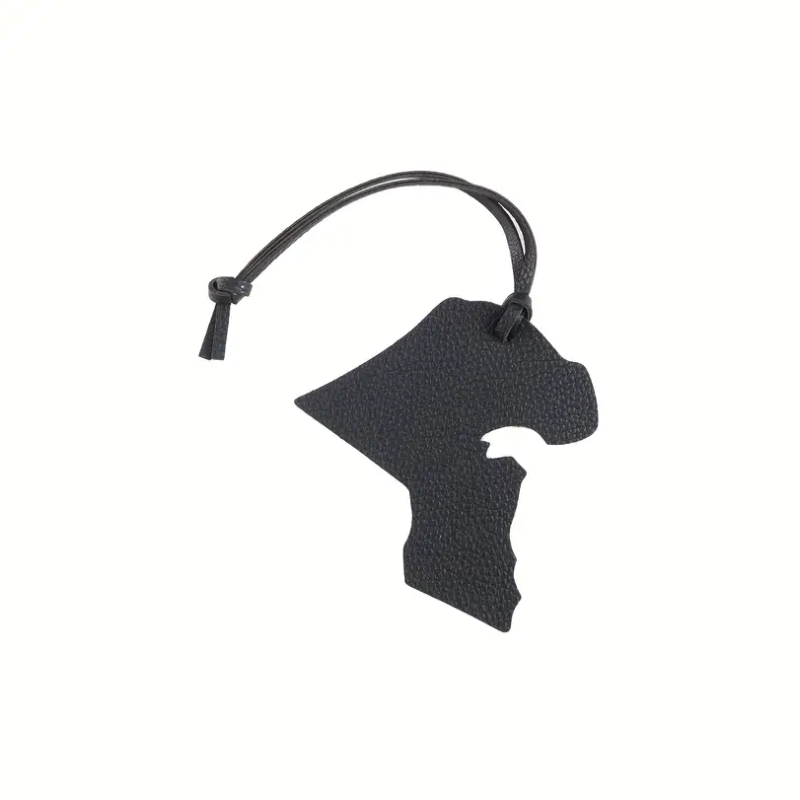 Kuwait Map Leather Charm