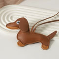Dachshund Bag Charm — Brown