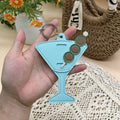 Martini Sunglasses Holder Bag Charm – Blue
