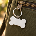 Bone Tag Bag Charm styled on a bag; bag not included