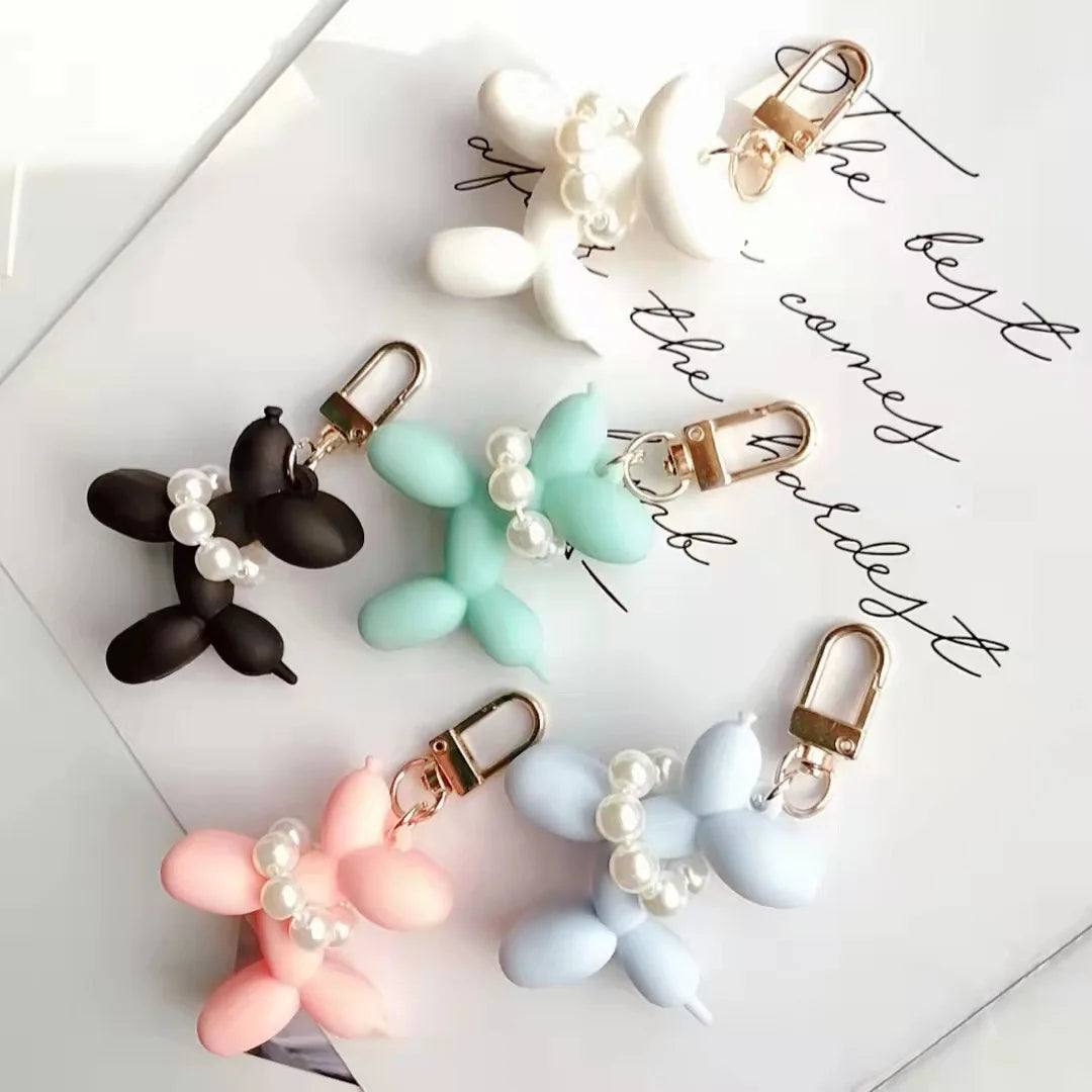 Pearl Balloon Dog Style Handbag and Backpack Bag Charm