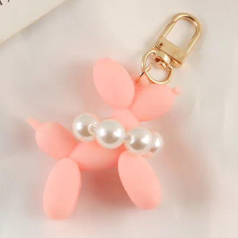 Pearl Balloon Dog Style Handbag and Backpack Bag Charm