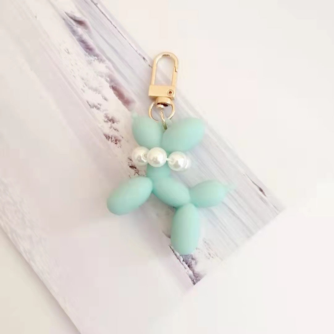Pearl Balloon Dog Style Handbag and Backpack Bag Charm