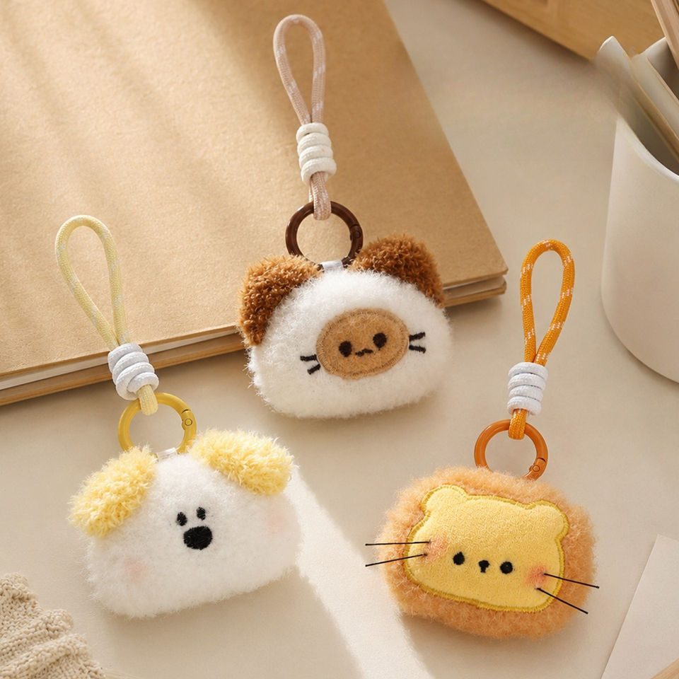 3D Plush Dog and Cat Small Animal , Best Friend Bag Charm