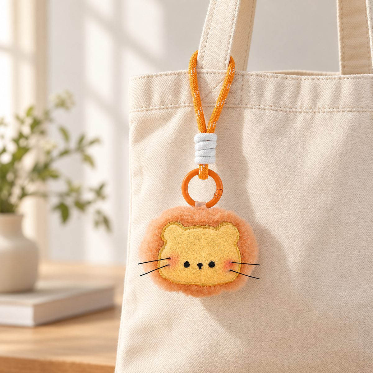 Bag charm styled on handbag