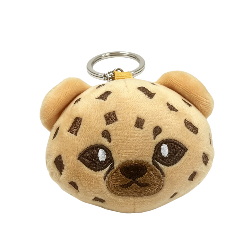 Plush Cat with Pp Cotton Filling and Embroidered Bag Charm