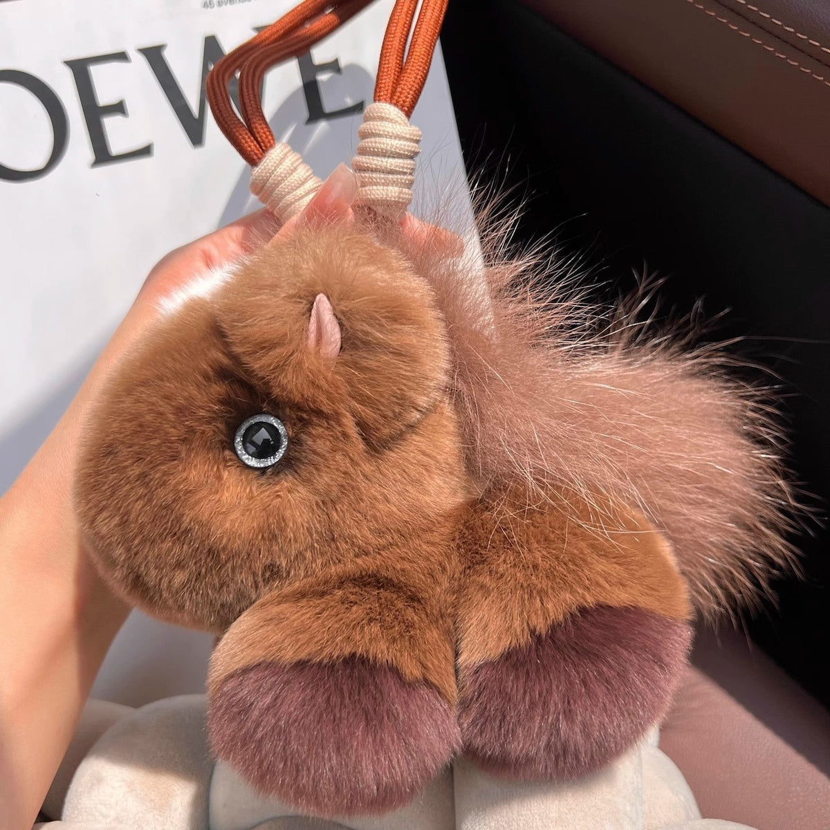 Soft Lightweight Pony Plush Car Bag Charm