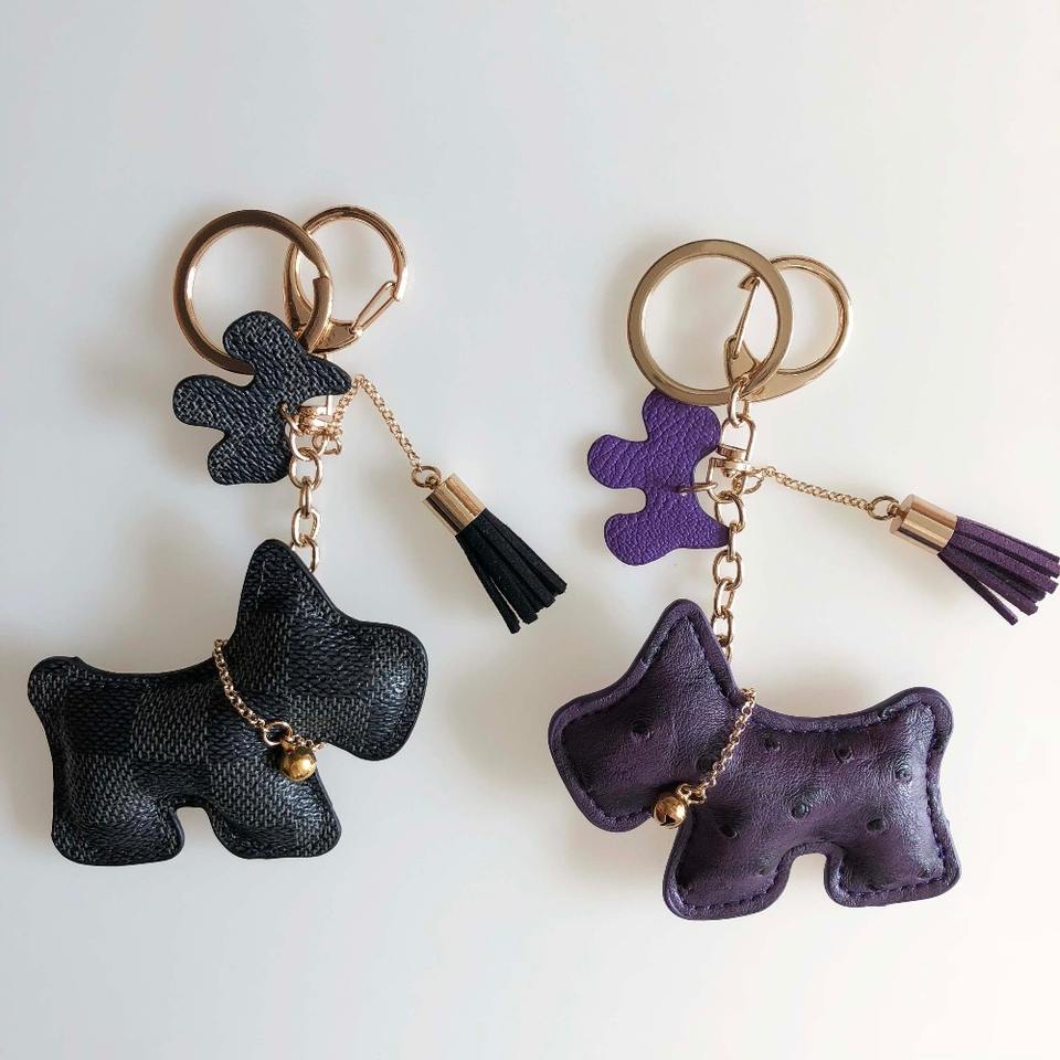 Soft Leather Dog Bag Charm