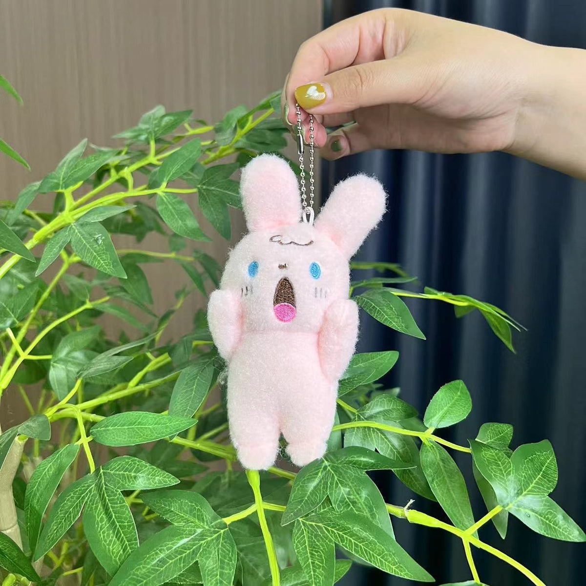 11 Cm Korean Soft Dog and Rabbit and Bear and Cat Plush Bag Charm