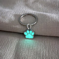 Glow in The Dark Cat and Dog Paw Purse , Metal Carabiner Bag Charm