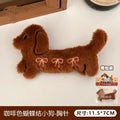 Plush Dachshund and Sausage Dog , with Cat and Kitten Variants Bag Charm