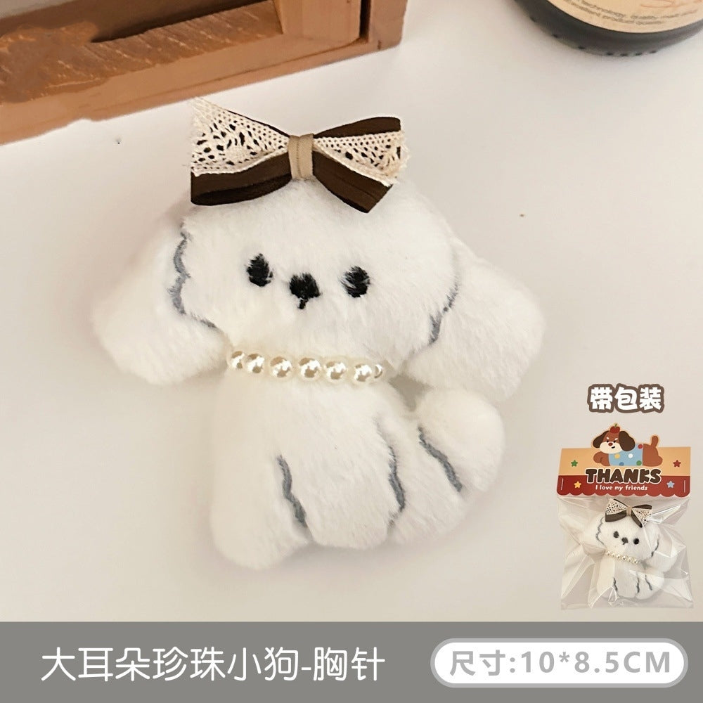 Plush Dachshund and Sausage Dog , with Cat and Kitten Variants Bag Charm