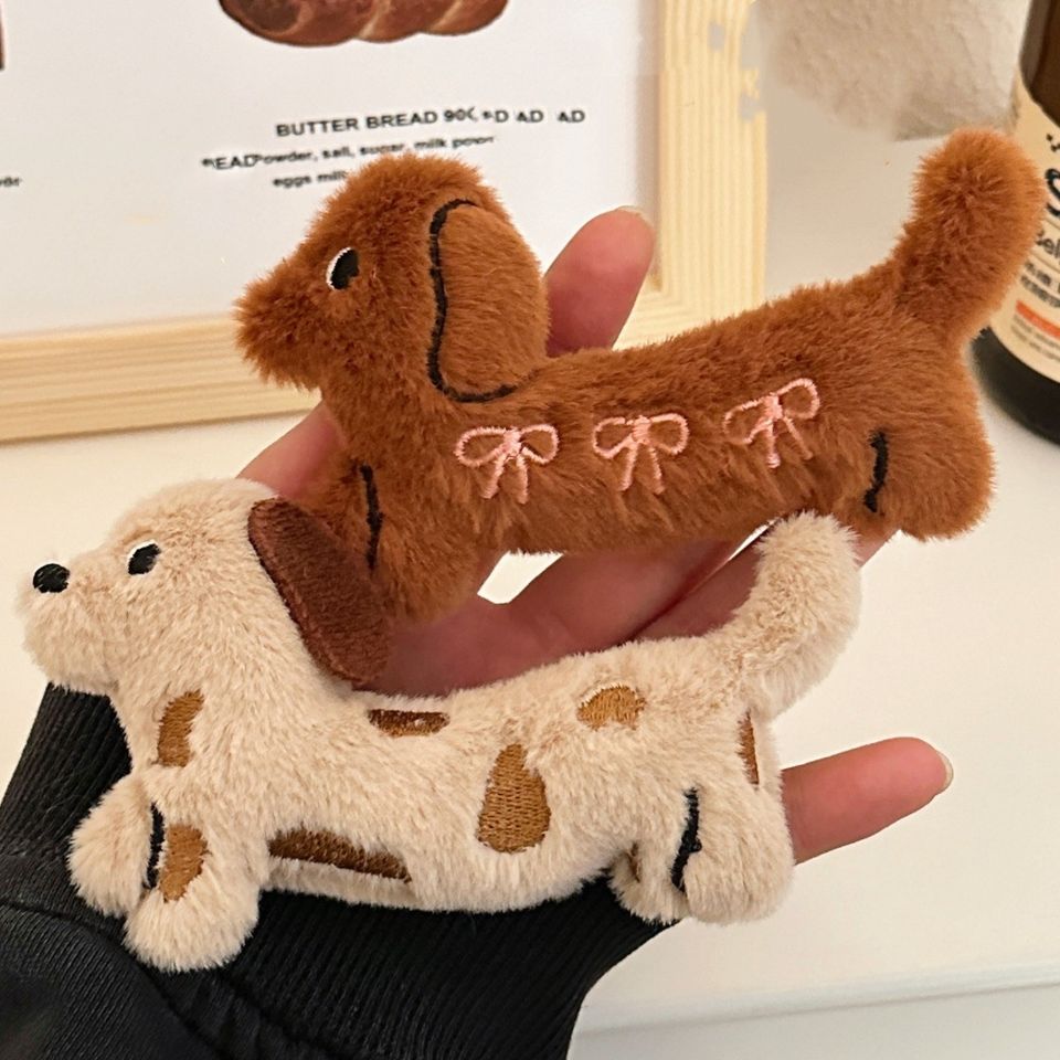 Plush Dachshund and Sausage Dog , with Cat and Kitten Variants Bag Charm