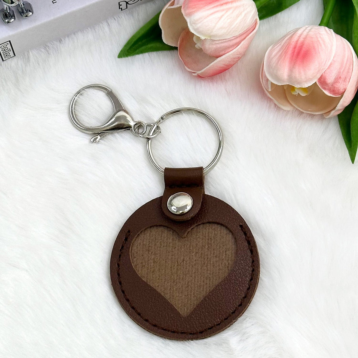 PU Leather Pet Hair Memorial and Storage Charm for Dog and Cat Bag Charm